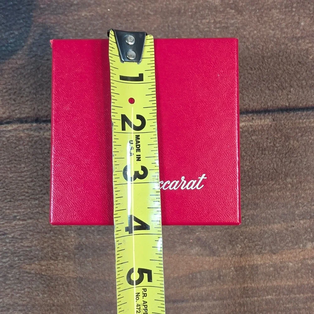 Baccarat Jewelry Box OS Red Good Square Replacement Presentation Case Logo